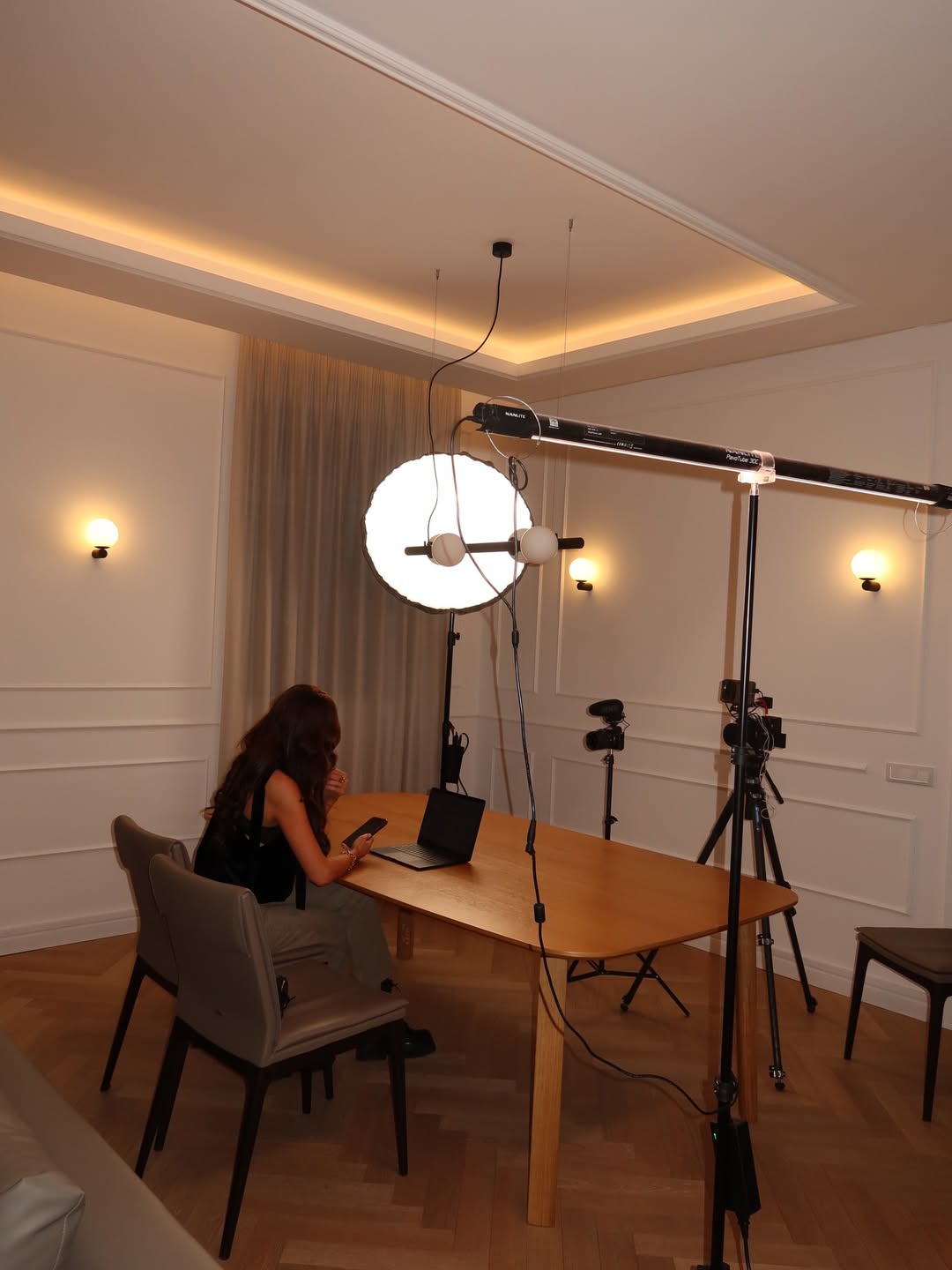 Behind the scenes filming the Anic Academy training